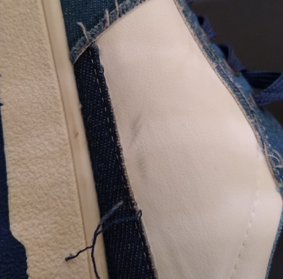 PACOGIL Denim White Star Sneakers – Size 42 EU – Streetwear Casual Shoes - Picture 14 of 14